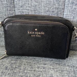 Kate Spade black camera crossbody bag